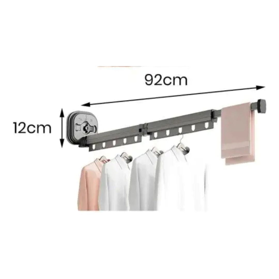 Varal Extensível Dobrável com Ventosa